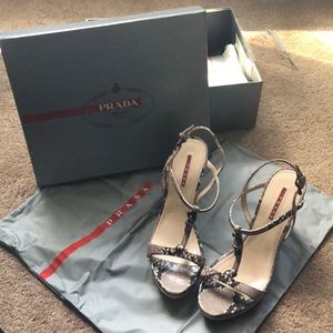Prada St. Pitone Lux wedges